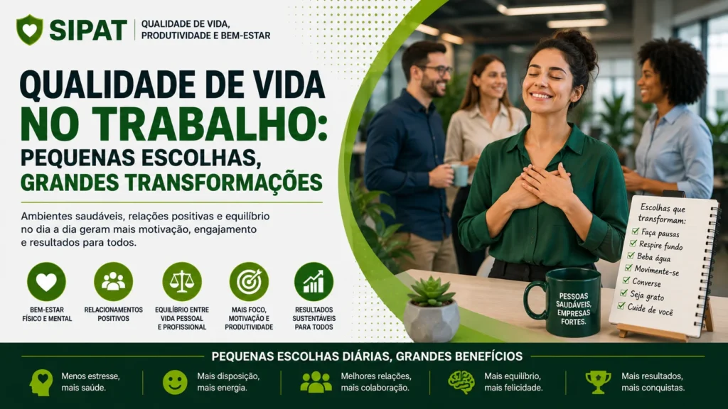 Evento SIPAT com dinâmica motivacional para equipes de empresas