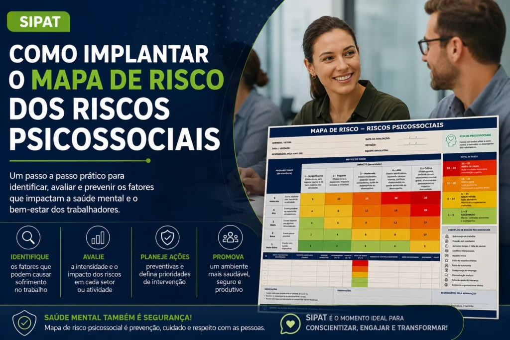 Mapa de risco psicossocial na SIPAT